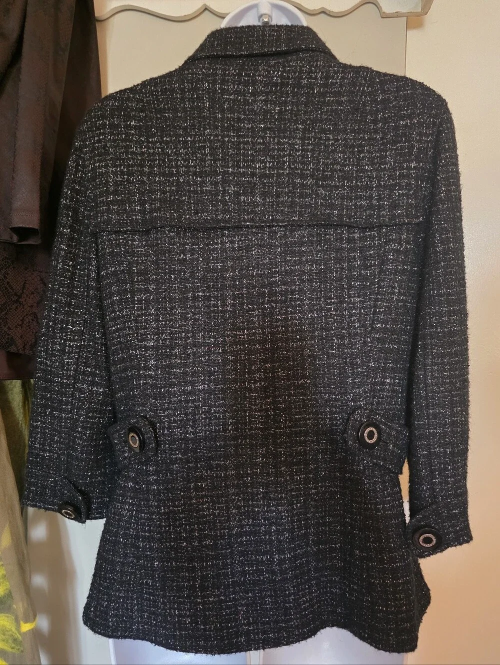 $426 Vtg Tory Burch Wool Fall Winter Knitwear Collection Retired Coat 31082509